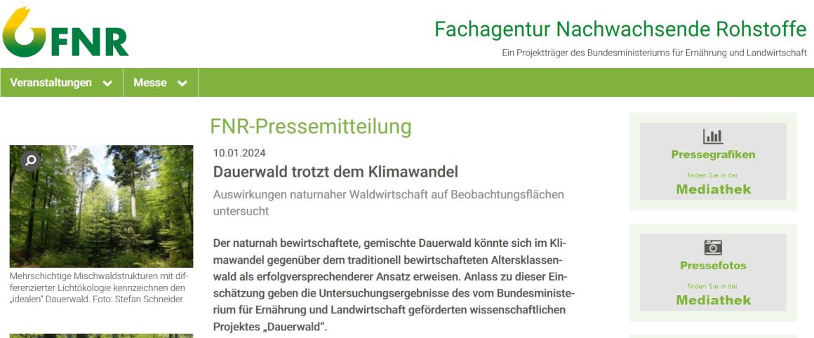 Press release: FNR-Pressemitteilung