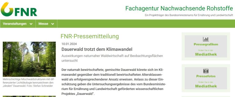 Press release: FNR-Pressemitteilung