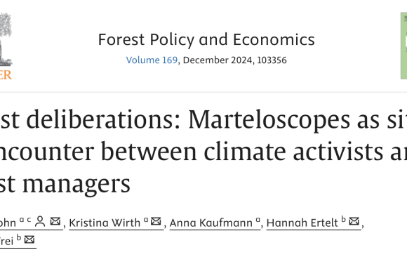 Can Marteloscopes be sites of encounter between climate activists and forest managers?